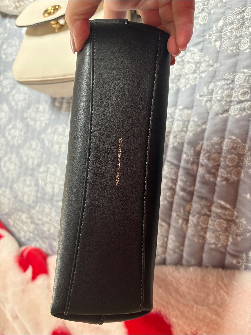 Coach Black Leather Shoulder Hobo with Gold Logo - Picture 4 of 4